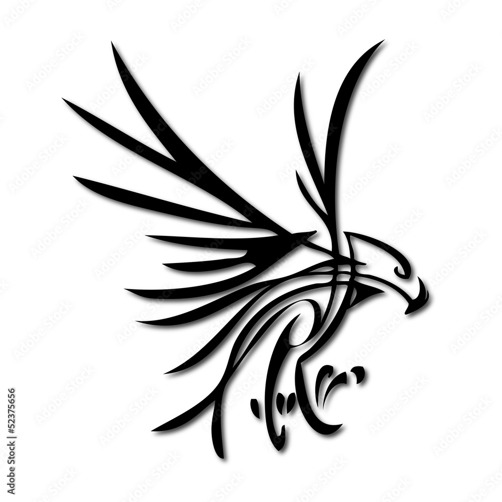 Adler Abstrakt Vektor Silhouette Adler Abstrakt Vektor Silhouette