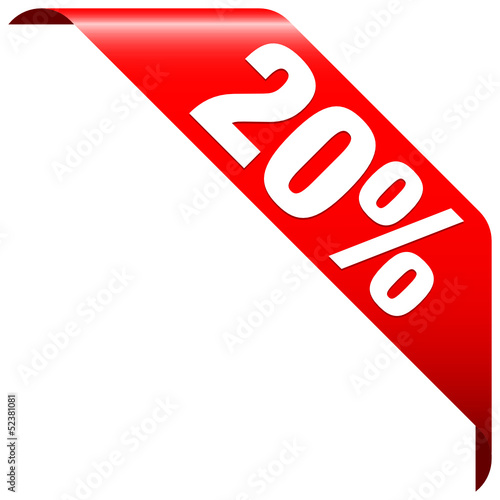 Banner "20%" Red