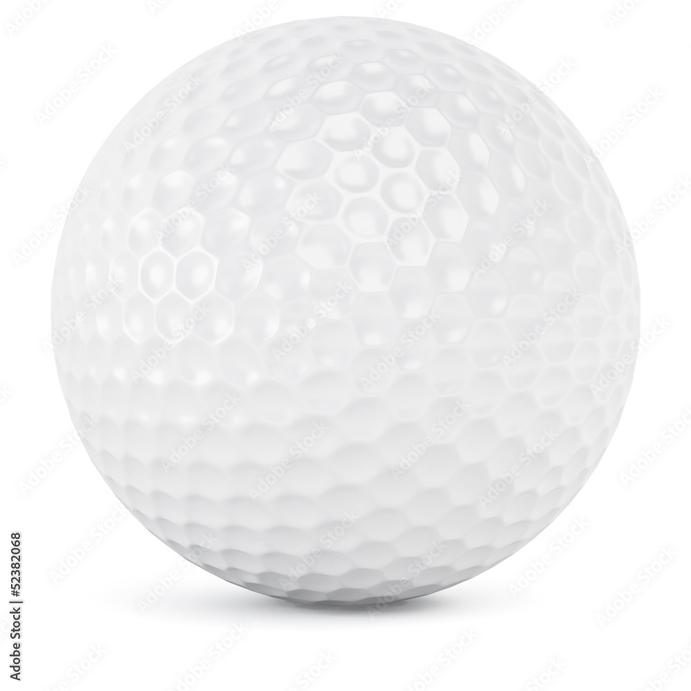 Golf ball isolated on white Golf ball isolated on white
