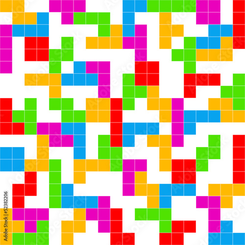 Tetris Game white Background