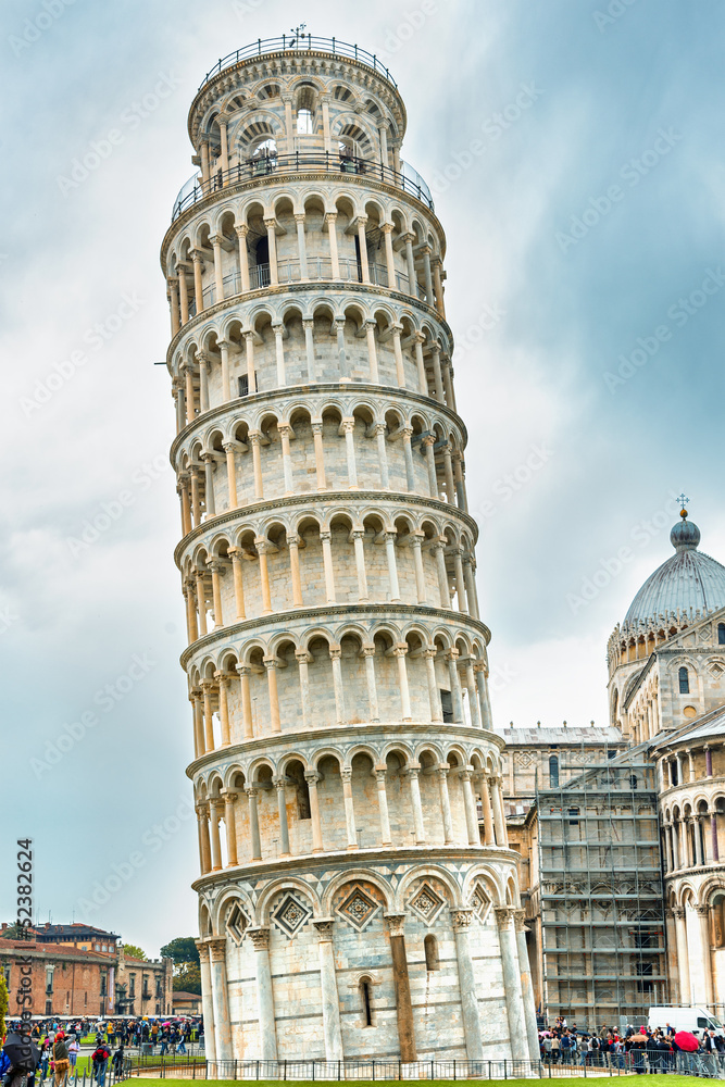 leaning Pisa tower, Italy