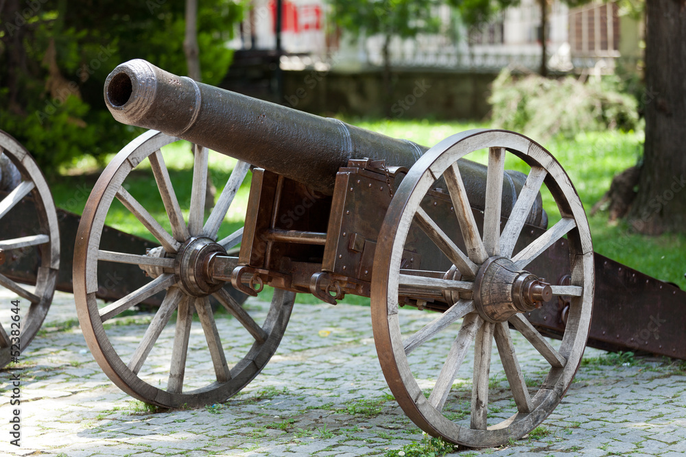 Bursa - Cannons on hill near Clock Tower