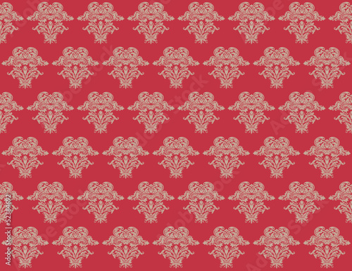 Seamless Damask wallpaper