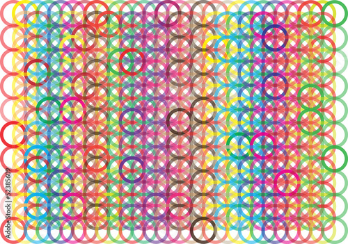 abstract vector background with color circles