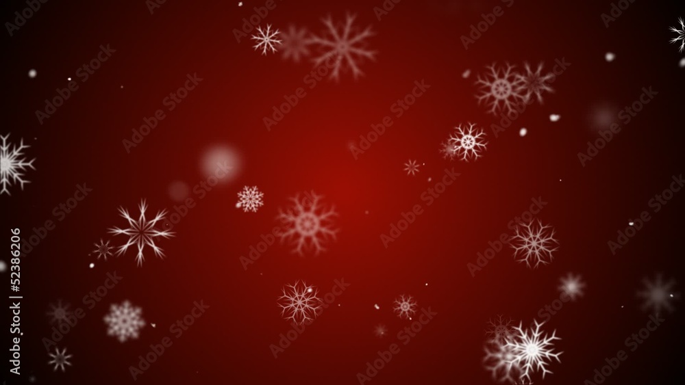 Animation of snow flakes Animation of snow flakes