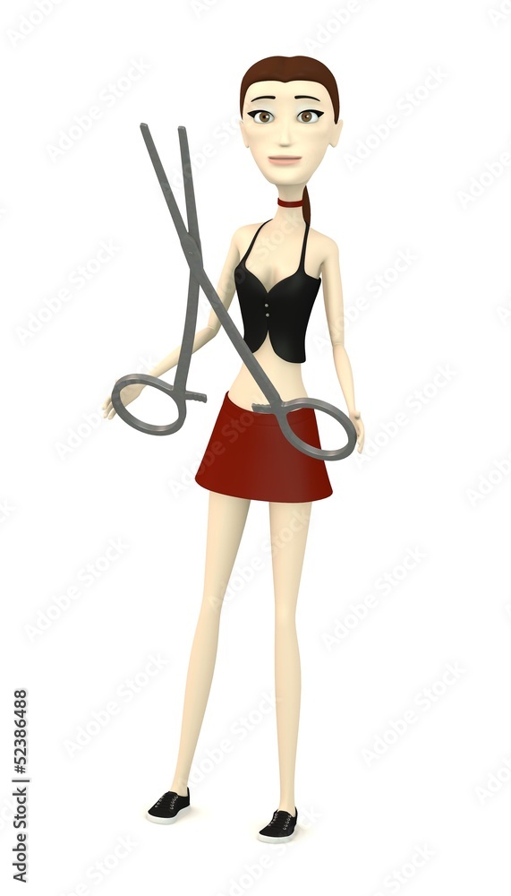 3d render of cartoon character with surgery tool 3d render of cartoon character with surgery tool