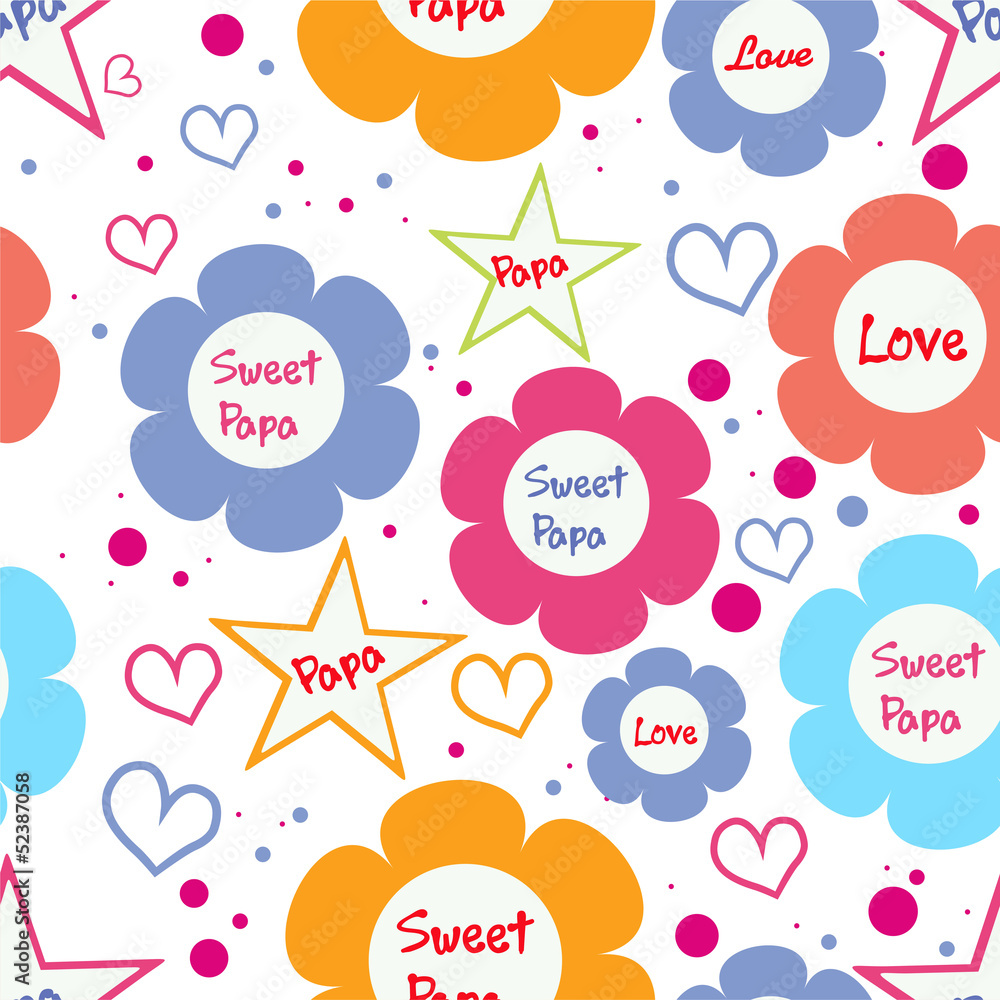 Fototapeta premium Happy Fathers Day Background.