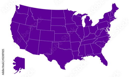 Carte des Etats-Unis