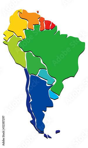 South America map