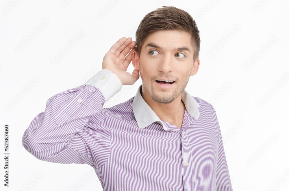 Man eavesdrop Man eavesdrop