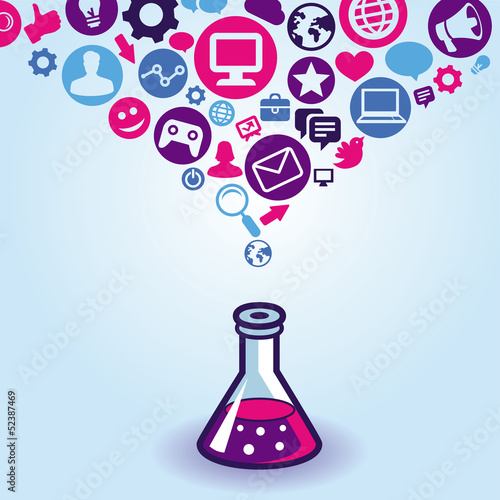Vector internet marketing concept