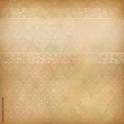 Vintage Abstract Retro Lace Banner Background
