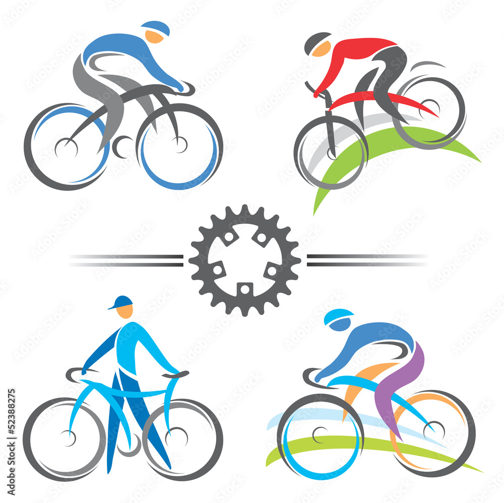 Obraz premium Cycling icons