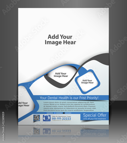 Vector business brochure, flyer