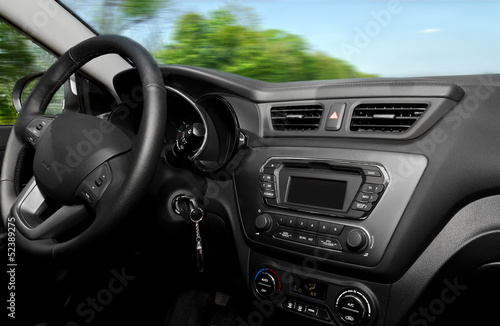 Inside car view