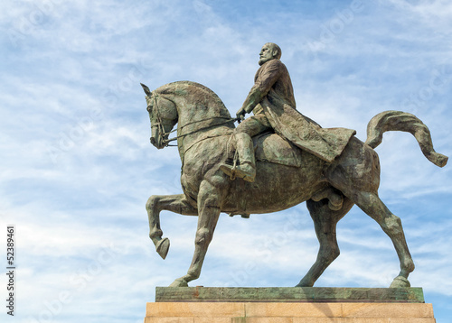 King Carol I on horse statue