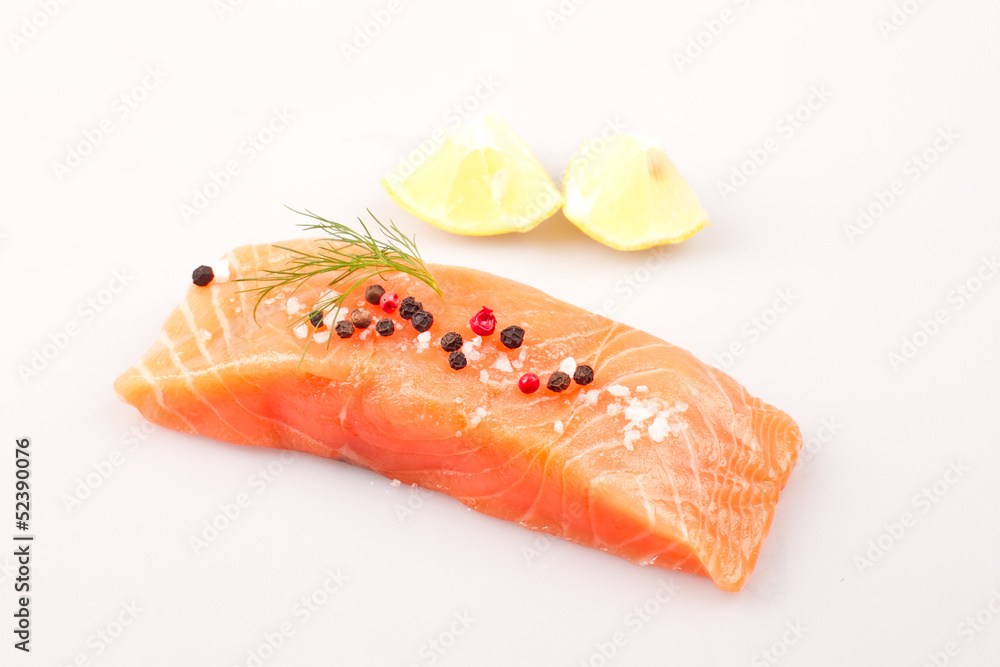 Salmon with spices