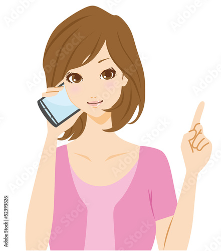 スマートフォン　女性