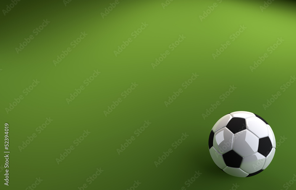 Football on Green Background Football on Green Background