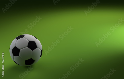 Football on Green Background