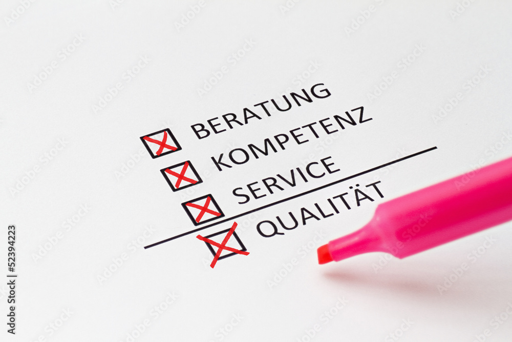 Qualität Qualität