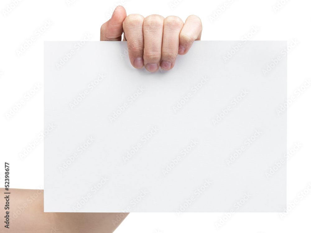 female teen hand holding blank paper a5 sheet female teen hand holding blank paper a5 sheet