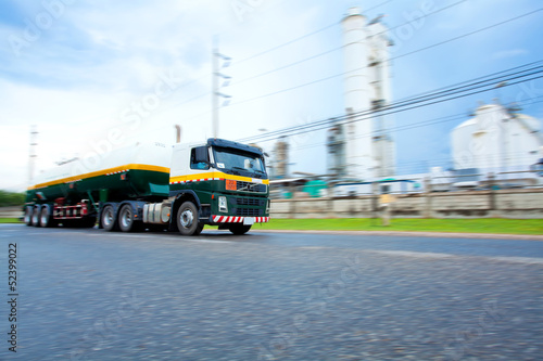 Tanker Truck transporter to factory
