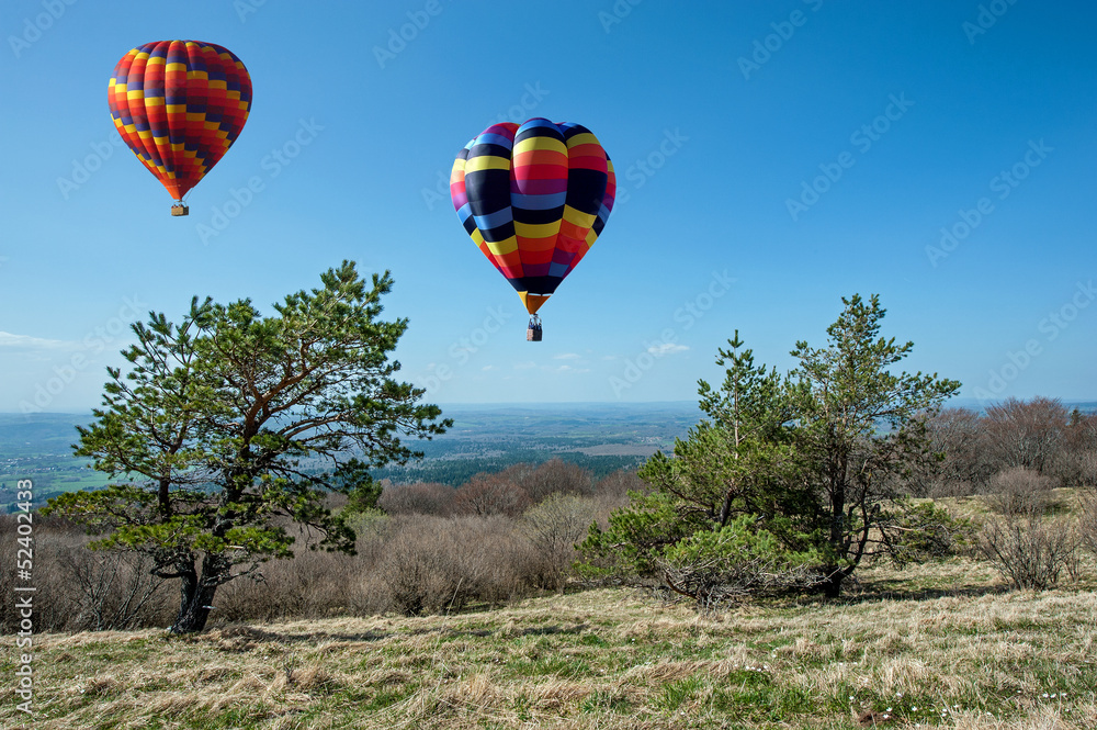 Obraz premium Montgolfières