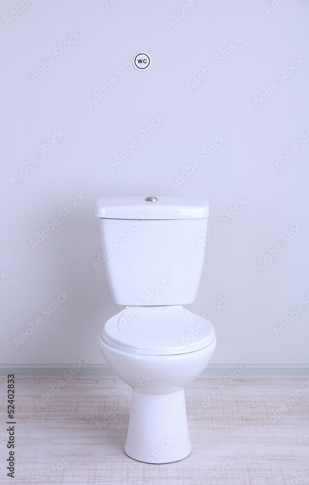White toilet bowl in a bathroom White toilet bowl in a bathroom