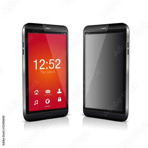 Vector smartphone with touch screen