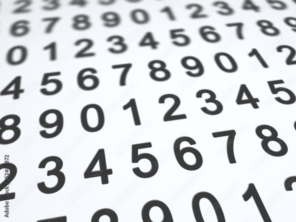 Background of numbers
