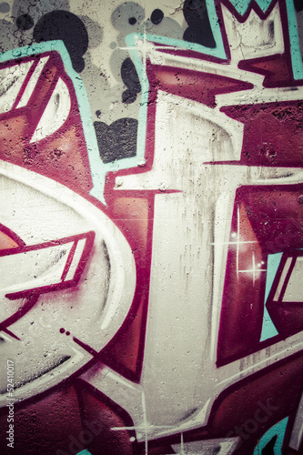 Graffiti wall. Urban art grunge background. hip hop texture