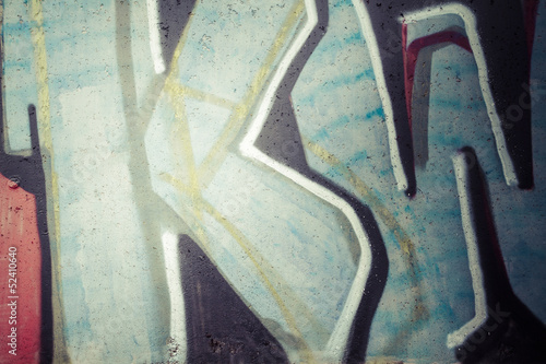 Colorful graffiti, abstract grunge grafiti background over textu