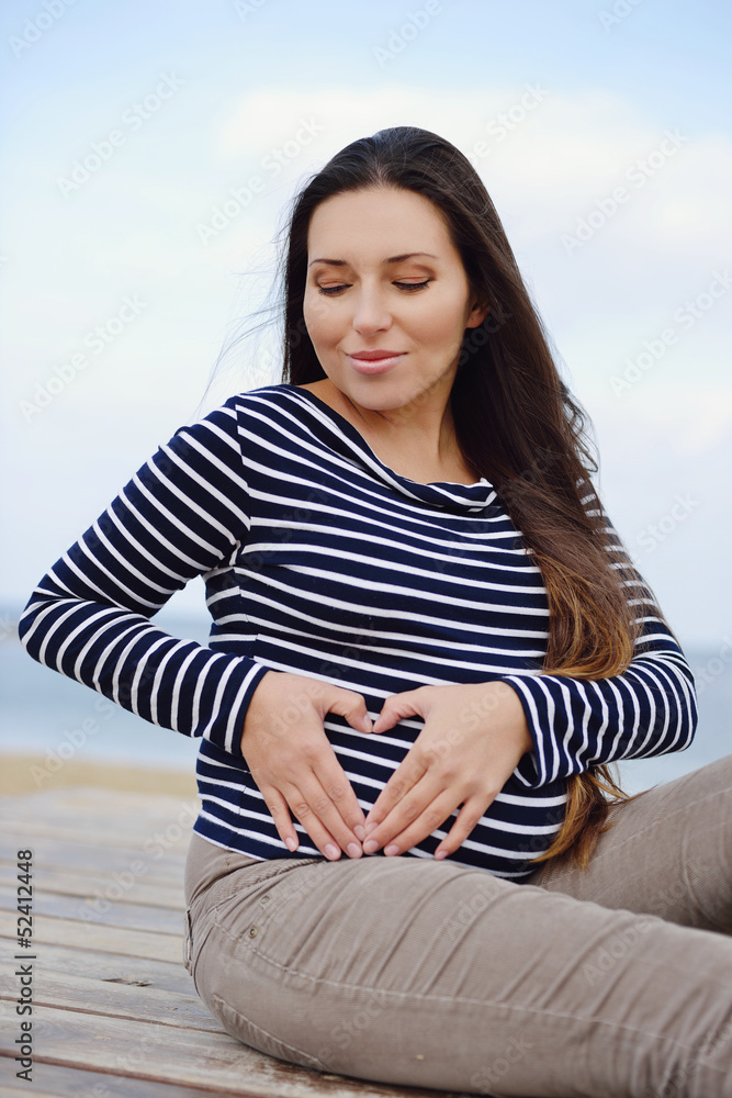 loving pregnant woman
