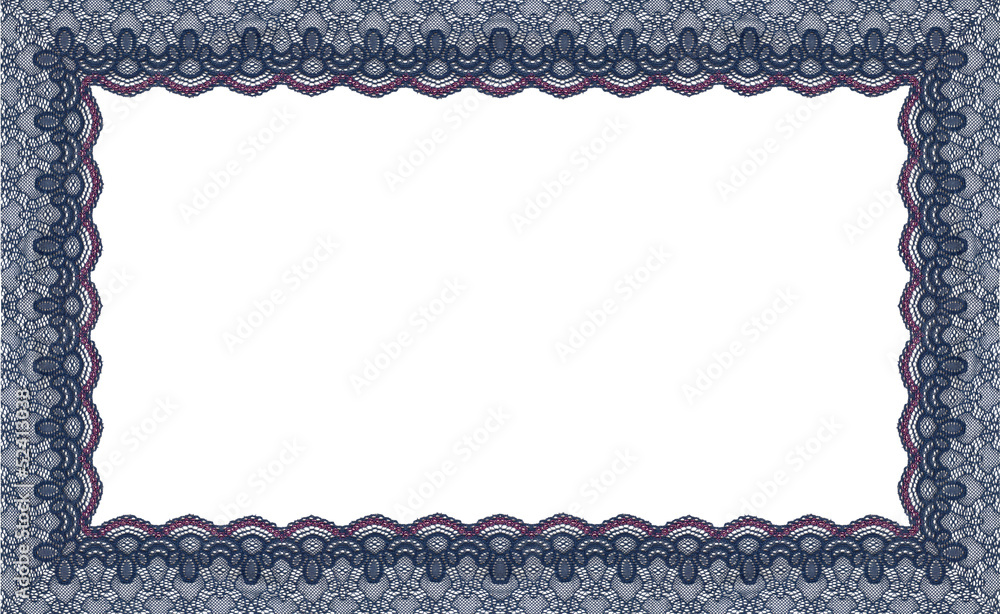 Border Lace Fabric frame isolate