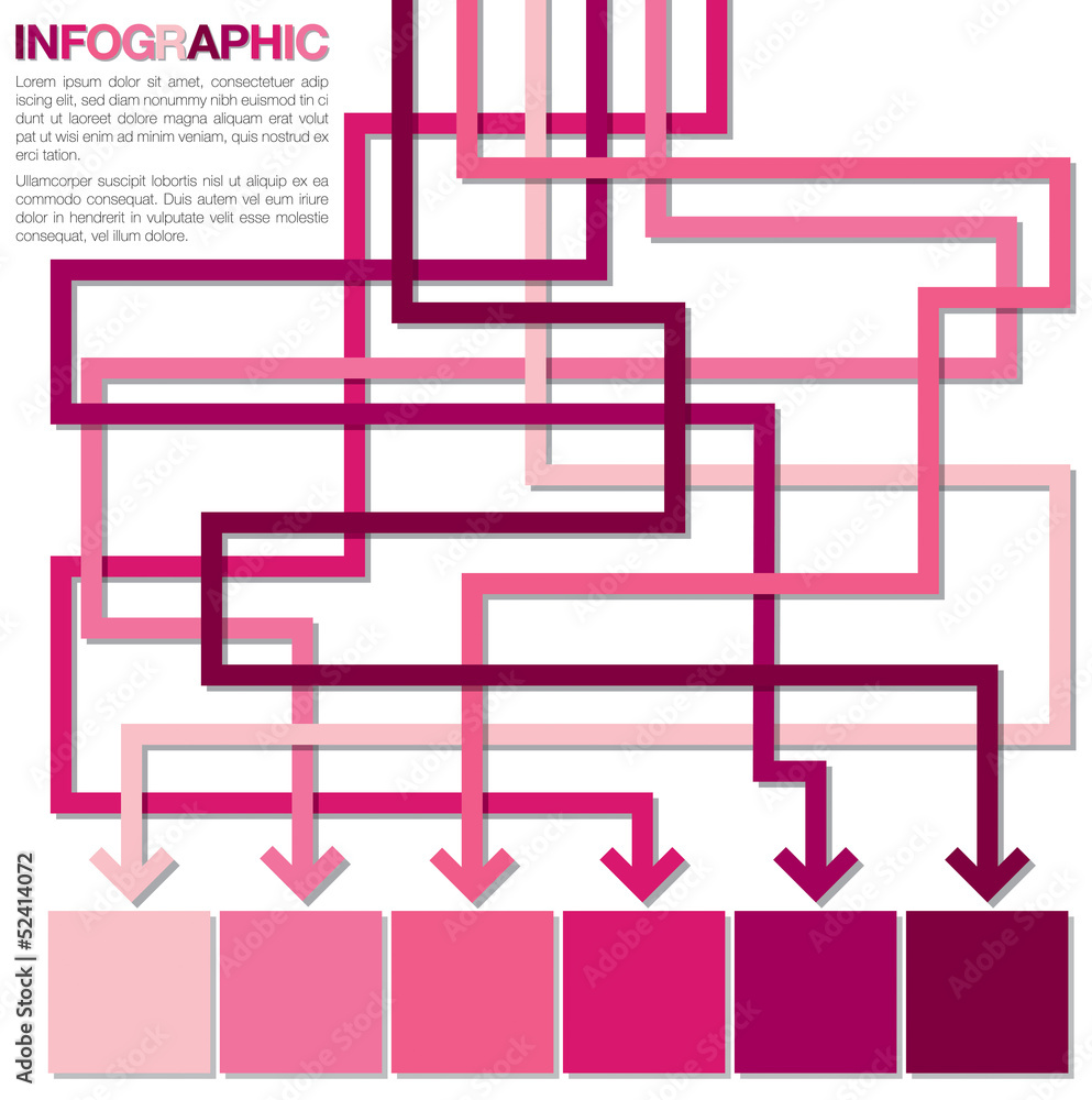 Bright infographic arrows in vector format. Bright infographic arrows in vector format.