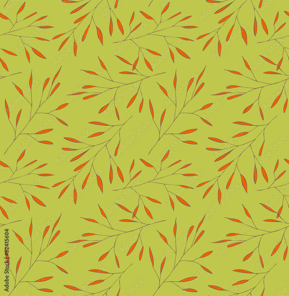 Leafs red and green pattern Leafs red and green pattern