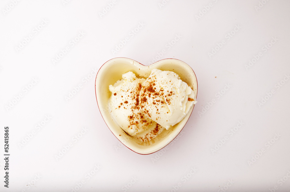Helado de corazón Helado de corazón