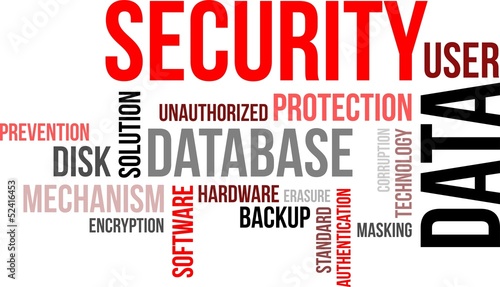 word cloud - data security