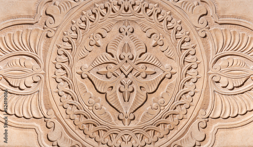 background carved wall
