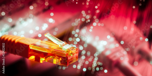 Tableau sur toile ethernet cable