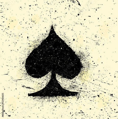 Abstract background with playing cards symbol