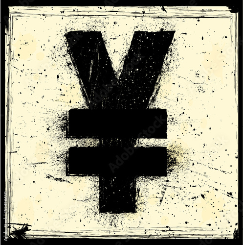 Grunge money symbol