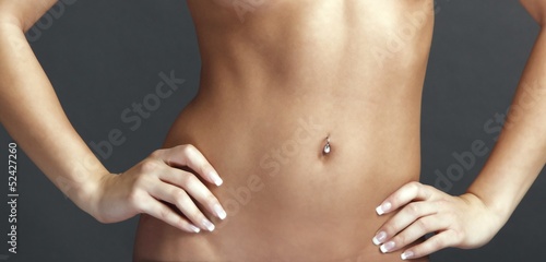 Photography schlanker Bauch einer Frau