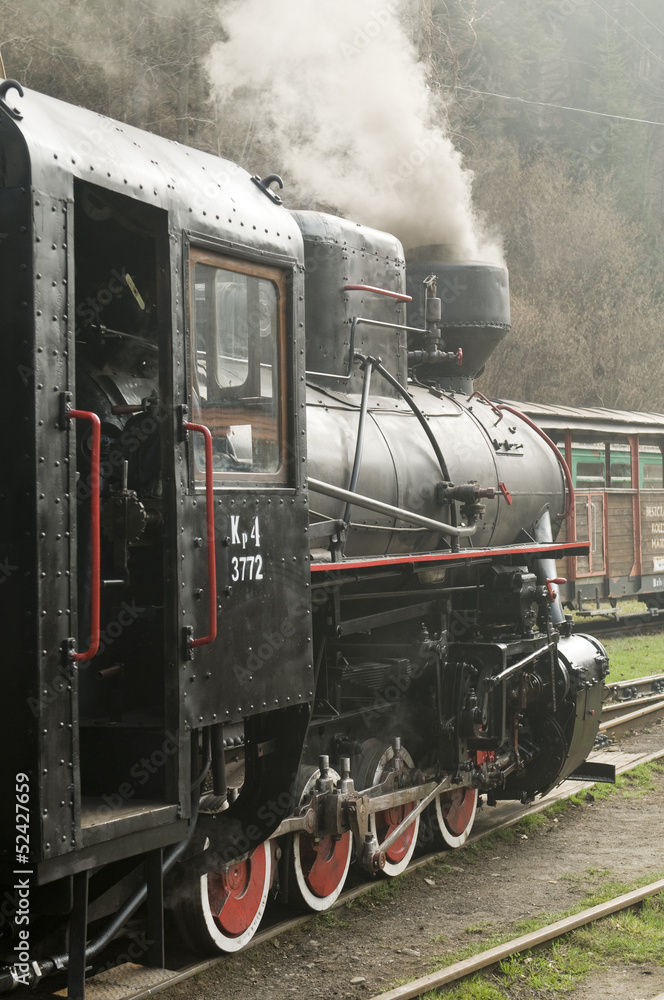 Obraz premium steam engine train