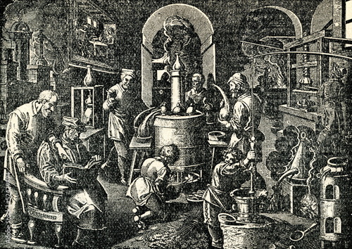 Alchemist's laboratory photo