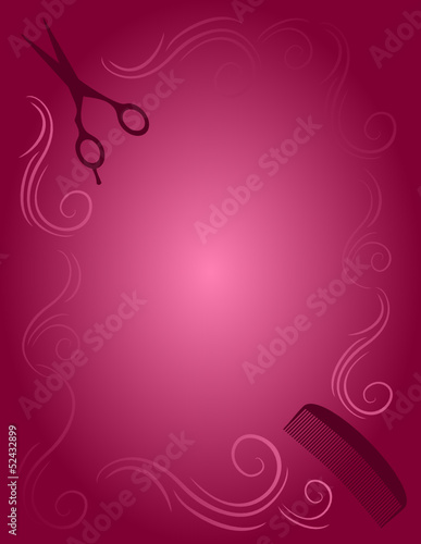 Barber Shop Vector Frame