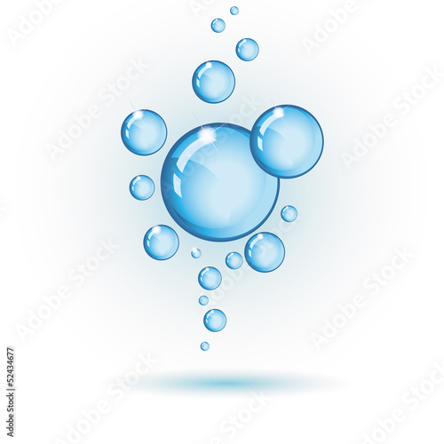vector bubbles isolated on white