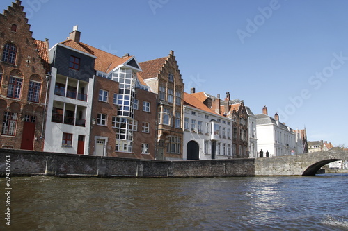 Canal à Bruges, Belgique