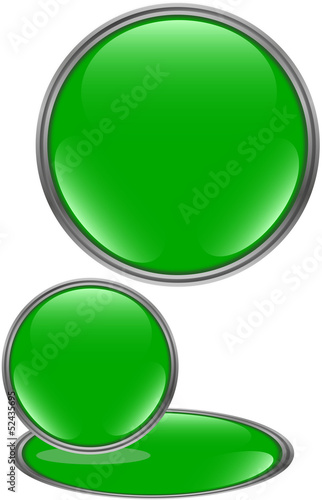 button leer grün